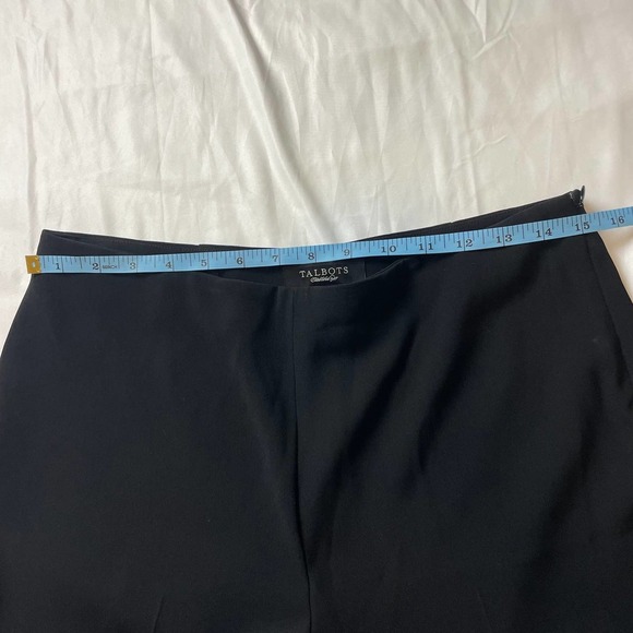 Talbots Classic side zip Full leg trouser pant black - Picture 9 of 9